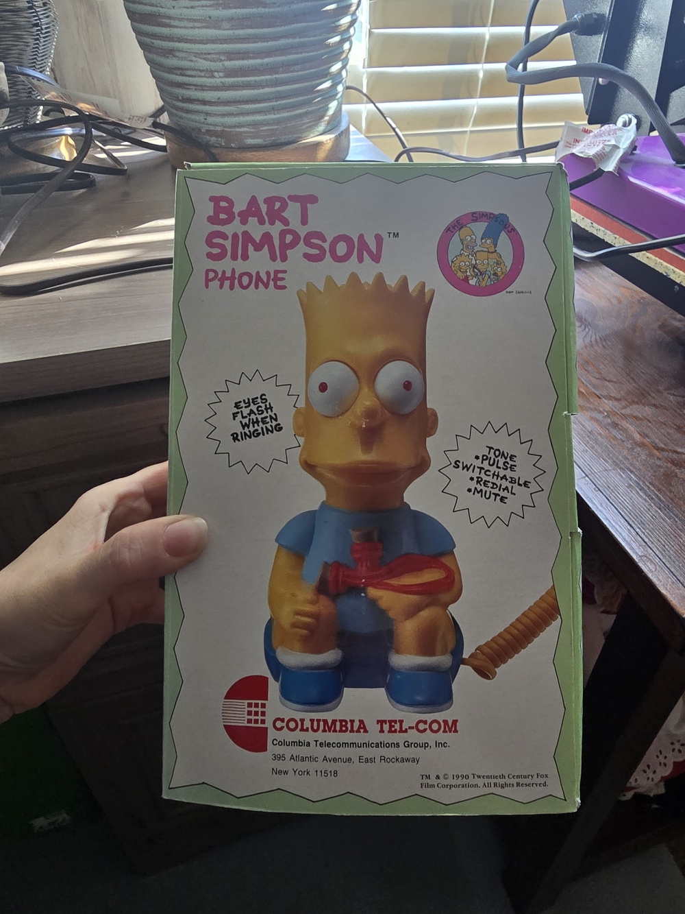 Vintage Bart Simpson Phone by - Yellow